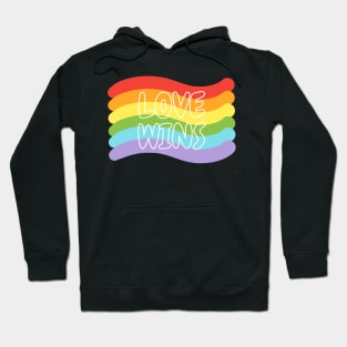 Rainbow pride love winds LGBTQ ally Hoodie